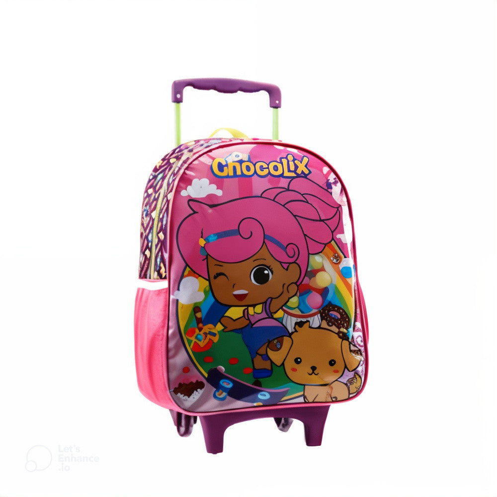 Mochila de rodinhas Infantil Os Chocolix