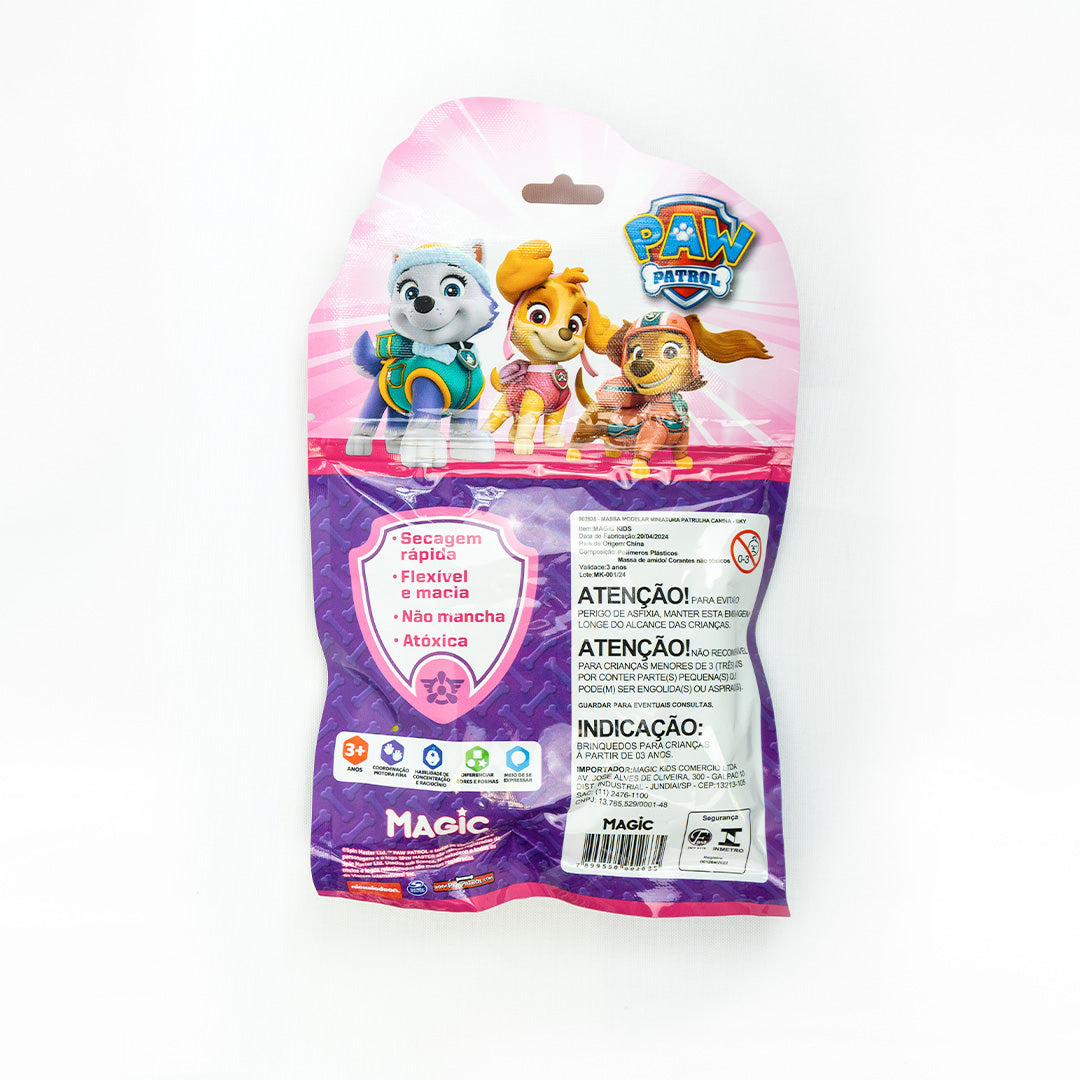 Massa modelar Rosa - Patrulha Canina - 120g